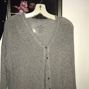 Gray soft and sexy cardigan